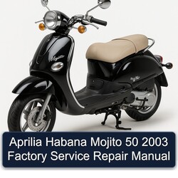 2003 Aprilia Habana Mojito 50 Service Repair Workshop Manual PDF
