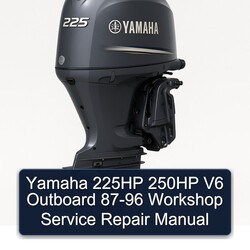 1987-1996 Yamaha 225HP 250HP V6 Outboard Service Repair Workshop Manual PDF