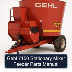 Gehl 7150 Stationary Mixer Feeder Parts Catalog PDF