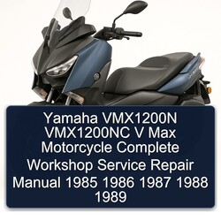 1985-1989 NSU Max Yamaha VMX1200N VMX1200NC V Motorcycle Service Repair Workshop Manual PDF