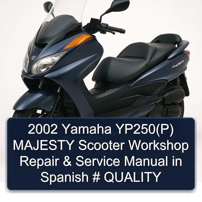 2002 Yamaha Majesty Yp250(p) Scooter Spanish Service Repair Workshop Manual PDF