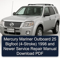 1998 Mercury Mariner Outboard 25 Bigfoot (4-STROKE) Newer Service Repair Workshop Manual PDF