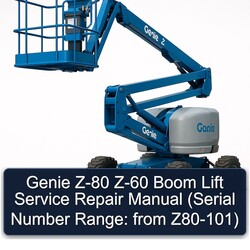 Genie Z-80 Z-60 Boom Lift (serial Number Range: From Z80-101) Service Repair Workshop Manual PDF