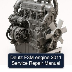 2011 Deutz F3M Engine Service Repair Workshop Manual PDF