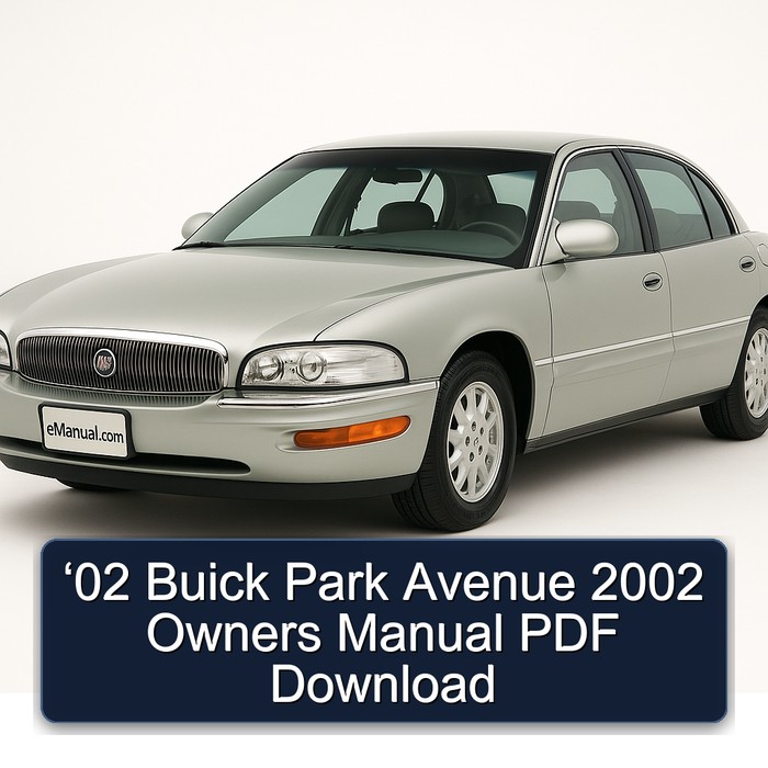 2002 Buick Park Avenue ‘02 Owners Owner's Manual PDF