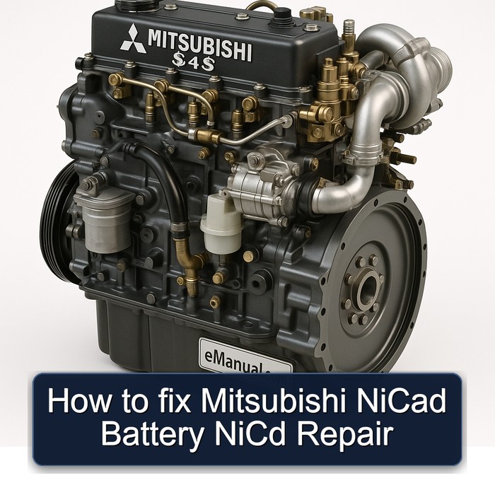Mitsubishi S 4 Series How Fix Nicad Battery Nicd Service Repair Workshop Manual PDF