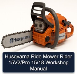 Husqvarna Ride Mower Rider 15v2/pro 15/18 Service Repair Workshop Manual PDF