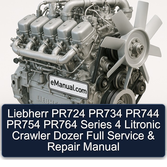 Liebherr Series Manuals PR724 PR734 PR744 PR754 PR764 4 Litronic Crawler Dozer Service Repair Workshop Manual PDF