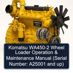 Komatsu WA450-2 Wheel Loader Operation (serial Number: A25001 Up) Service Repair Workshop Manual PDF