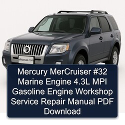 Mercury Mercruiser 32 Marine Engine 4.3l MPI Gasoline Service Repair Workshop Manual PDF
