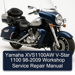 Yamaha XVS1100AW V-Star 1100 98-2009 Workshop Service Repair Manual 