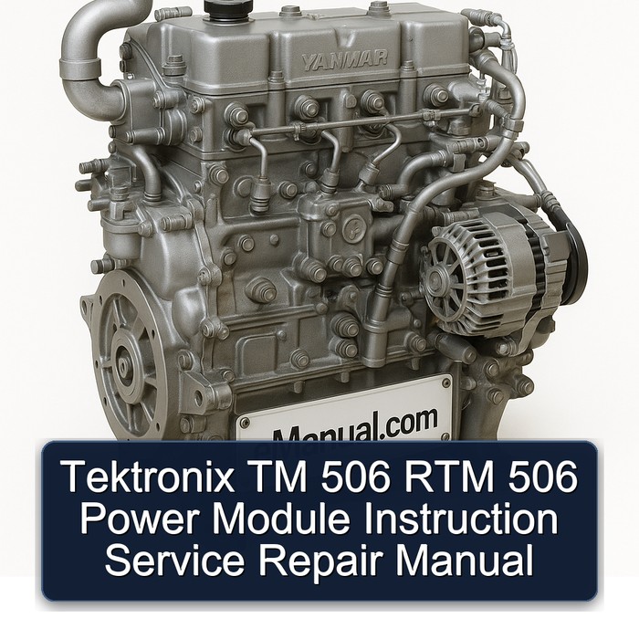 Yanmar 2 TM 3 4 Tektronix 506 RTM Power Module Instruction Service Repair Workshop Manual PDF