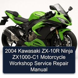 2004 Kawasaki Ninja ZX-10R Zx1000-c1 Motorcycle Service Repair Workshop Manual PDF