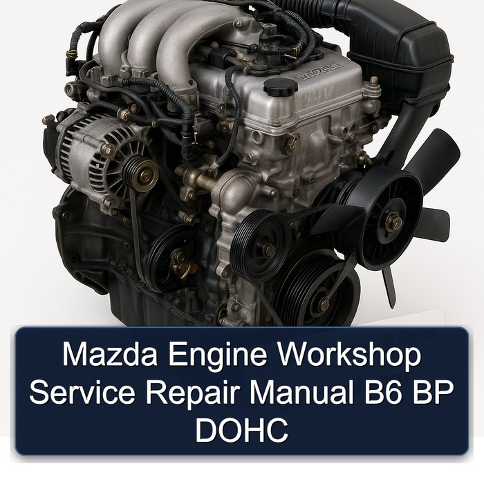 Mazda B Series Engine B6 BP DOHC Service Repair Workshop Manual PDF