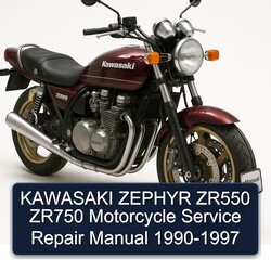 1990-1997 Kawasaki Zephyr ZR550 ZR750 Motorcycle Service Repair Workshop Manual PDF