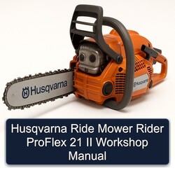 Husqvarna Ride Mower Rider Proflex 21 II Service Repair Workshop Manual PDF