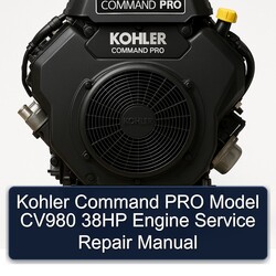 Kohler Command Pro Models Model CV980 38HP Engine Service Repair Workshop Manual PDF