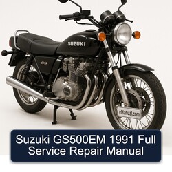 1991 Suzuki GS Series GS500EM Service Repair Workshop Manual PDF