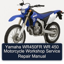 Yamaha WR Models WR450FR 450 Motorcycle Service Repair Workshop Manual PDF