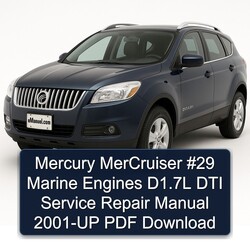 2001 Mercury Mercruiser 29 Marine Engines D1.7l DTI -up Service Repair Workshop Manual PDF