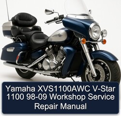 1998-2009 Yamaha Royal Star Venture XVS1100AWC V-STAR 1100 Service Repair Workshop Manual PDF