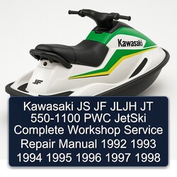 1992-1998 Kawasaki JS JF Jljh JT 550-1100 PWC Jetski Service Repair Workshop Manual PDF