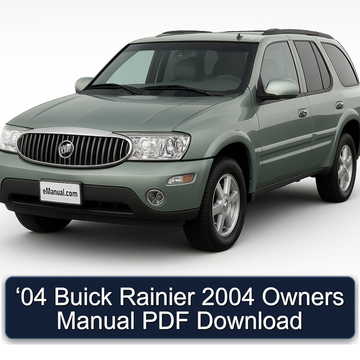 2004 Buick Rainier ‘04 Owners Owner's Manual PDF