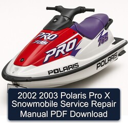 Polaris Pro X Snowmobile Service Repair Workshop Manual PDF