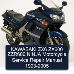 1993-2005 Kawasaki Ninja ZX6 ZX600 ZZR600 Motorcycle Service Repair Workshop Manual PDF