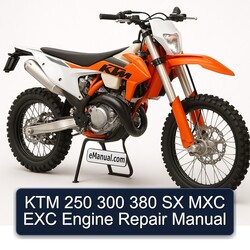 KTM 250 300 380 SX MXC EXC Engine Service Repair Workshop Manual PDF