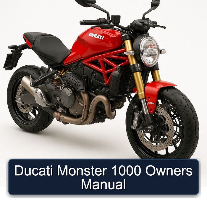 Ducati Monster 1000 Owners Owner's Manual PDF