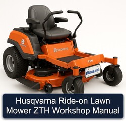 Husqvarna RIDE-ON Lawn Mower ZTH Service Repair Workshop Manual PDF