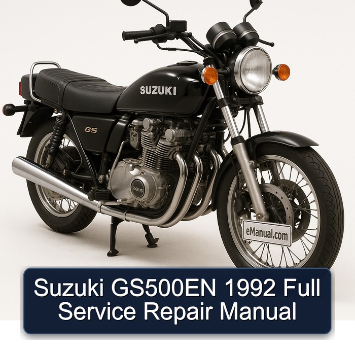 1992 Suzuki GS Series GS500EN Service Repair Workshop Manual PDF