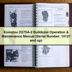 Komatsu D275A-2 Bulldozer Operation (serial Number: 10127 Up) Service Repair Workshop Manual PDF