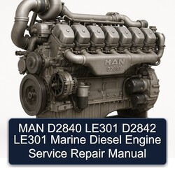 MAN D2840 LE301 D2842 Marine Diesel Engine Service Repair Workshop Manual PDF