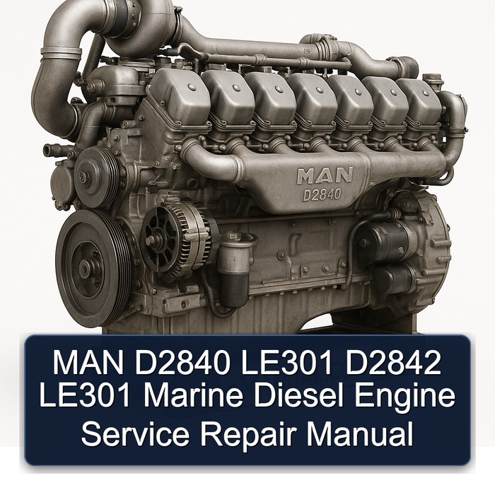 MAN D2840 LE301 D2842 Marine Diesel Engine Service Repair Workshop Manual PDF