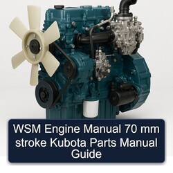 WSM Engine 70 Mm Stroke Kubota Parts Catalog PDF