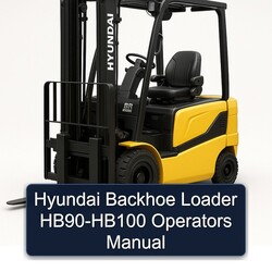 Hyundai Backhoe Loader HB90-HB100 Operators Operator's Manual PDF
