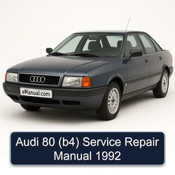 1992 Audi 80 (B4) Service Repair Workshop Manual PDF