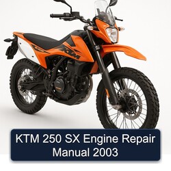 2003 KTM 250 SX Engine Service Repair Workshop Manual PDF