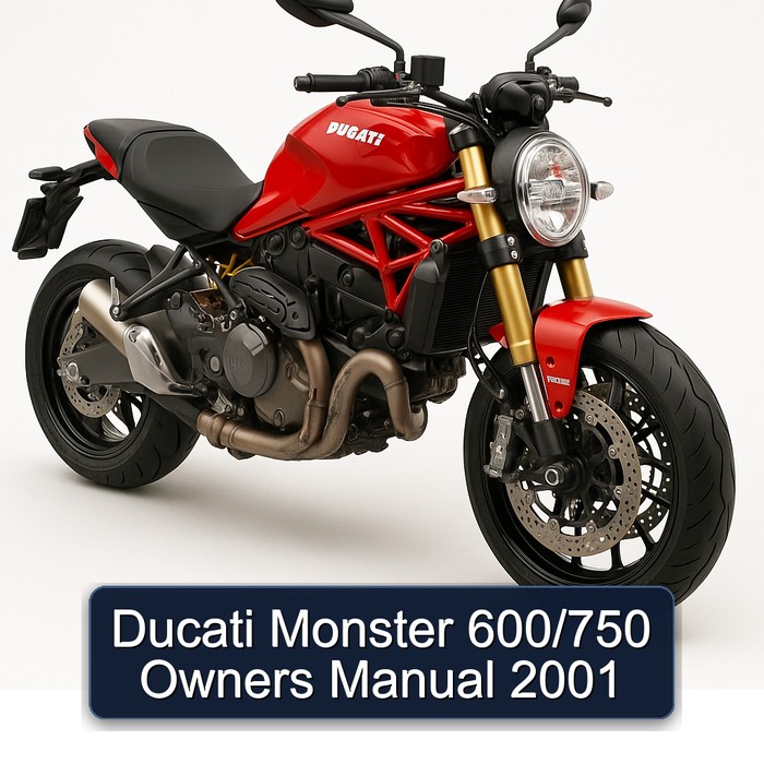 2001 Ducati Monster 600/750 Owners Owner's Manual PDF