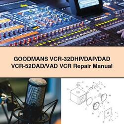 Goodmans Vcr-32dhp/dap/dad Vcr-52dad/vad VCR Service Repair Workshop Manual PDF