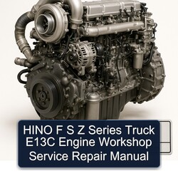Hino E13C F S Z Series Truck Engine Service Repair Workshop Manual PDF