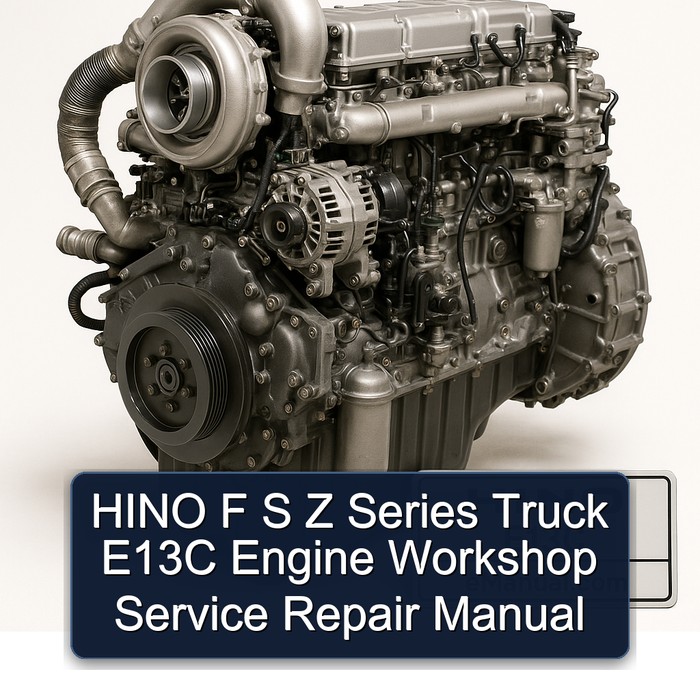 Hino E13C F S Z Series Truck Engine Service Repair Workshop Manual PDF