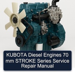 KUBOTA Diesel Engines 70 mm STROKE Series Manual de servicio y reparación 