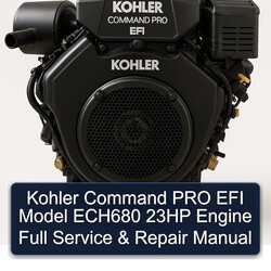 Kohler Command Pro EFI Models Model ECH680 23HP Engine Service Repair Workshop Manual PDF
