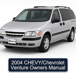 2004 Chevrolet Venture Chevy/ Owners Owner's Manual PDF