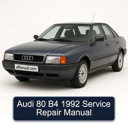 1992 Audi 80 B4 Service Repair Workshop Manual PDF
