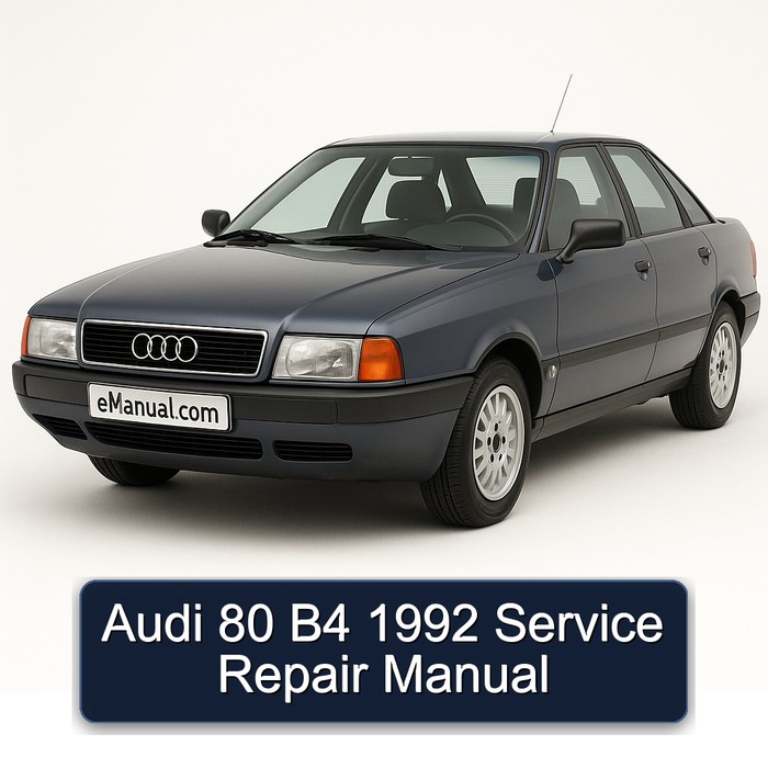 1992 Audi 80 B4 Service Repair Workshop Manual PDF