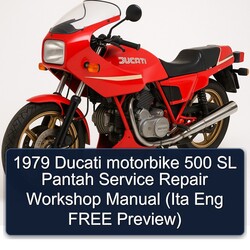 1979 Ducati 500 Motorbike SL Pantah (ita Eng Free Preview) Service Repair Workshop Manual PDF